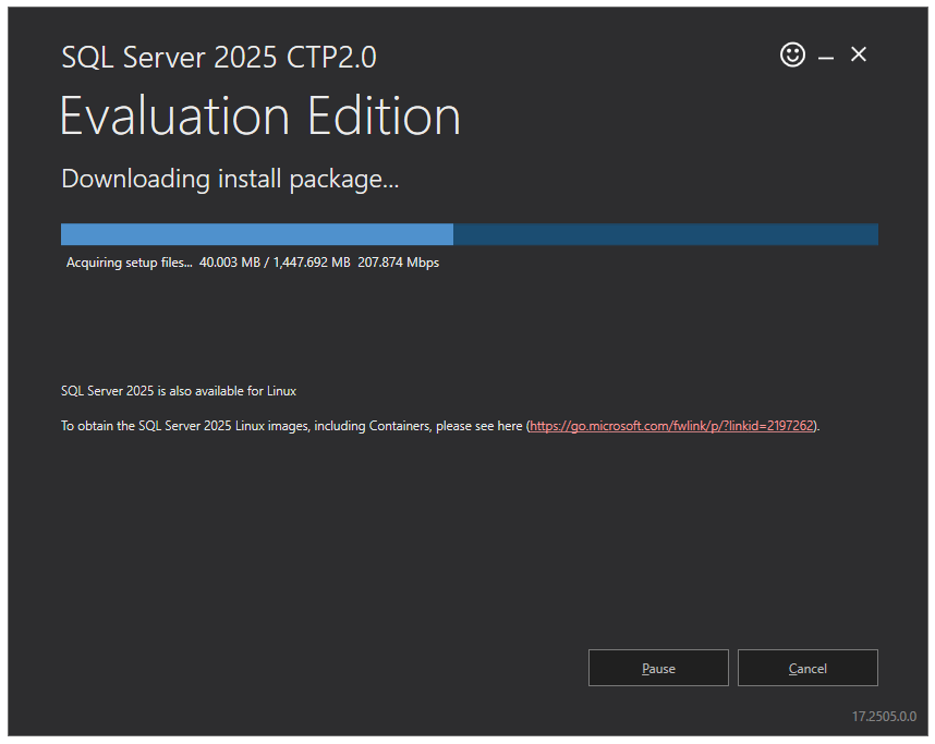 Downloading install package